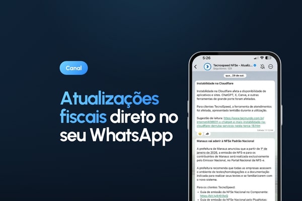 Atualizações fiscais em tempo real no seu WhatsApp