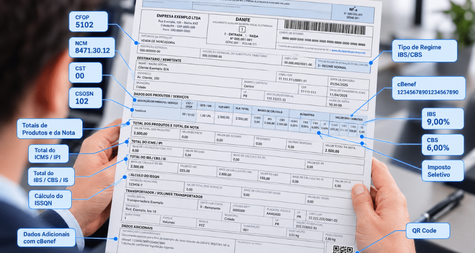 NF-e: Nota Técnica 2026.010 – Novo Leiaute do DANFE para a Reforma Tributária